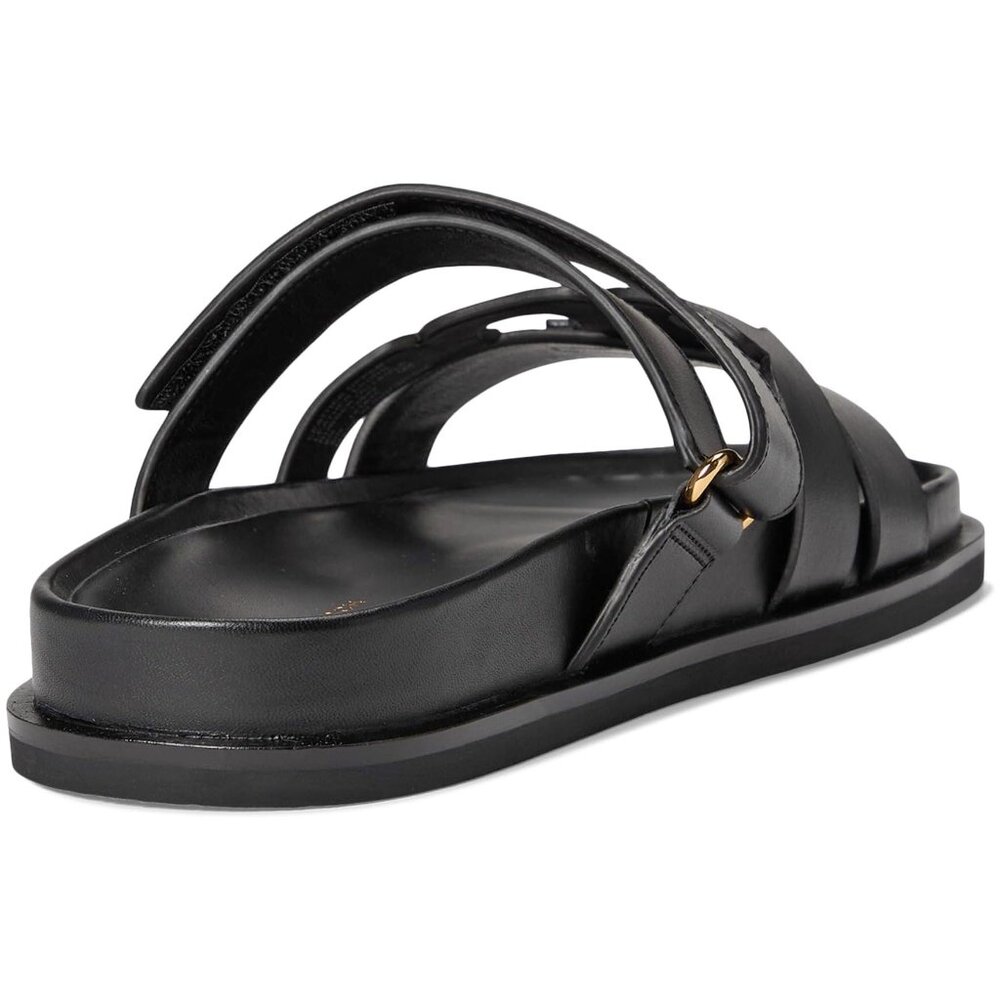 Tory Burch Ines Leather Sport Slide - Black - Picture 7 of 9